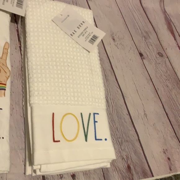 NWT Rae Dunn Pride Kitchen Towel Sets - Picture 3 of 5